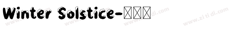 Winter Solstice字体转换